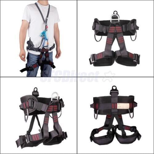 Thicken Climbing Harness Protect Waist Safety Half Body for Rigging Abseiling Mountaineering Equipment Gear