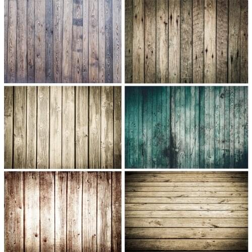 Vinyl Retro Wood Plank Vintage Baby Portrait Photography Backdrops For Photo Studio Background Props 21318WQ-60