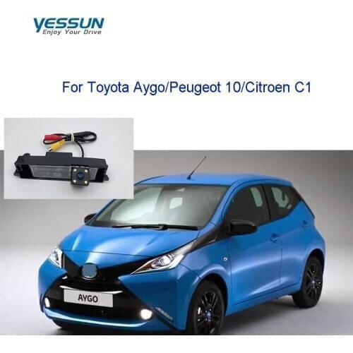 Yessun rear camera For Toyota Aygo/Peugeot 10/Citroen C1 reverse license plate backup camera