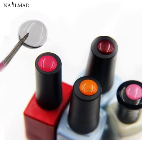 20pcs NailMAD Button Sticker for Gel Polish Nail Art Adhesive Label Sticker - How to Identify Nail Gel Polish