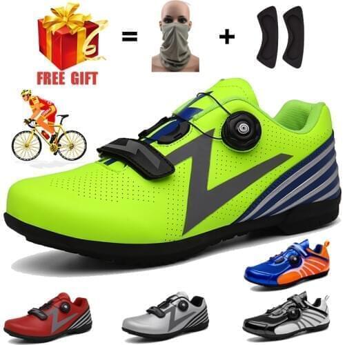 2021 Men Mtb Triathlon Freestyle Bicycle Sneaker Women with Cleats Sapatilha Ciclismo Road Cycling Shoes Male SPD Spinning Shoes