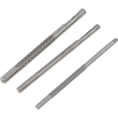 3 Pieces/Set Men Women Leather Belt Watch Band Gasket 2mm 3mm 4mm Hole Punch Cutter Tool Findings
