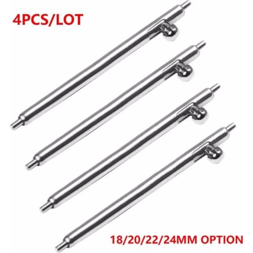 4Pcs/lot Quick Release Spring Bars Pins For Sumsung Gear S2 S3 Galaxy Watch 42/46mm Strap Pins 18mm 20mm 22mm 24mm