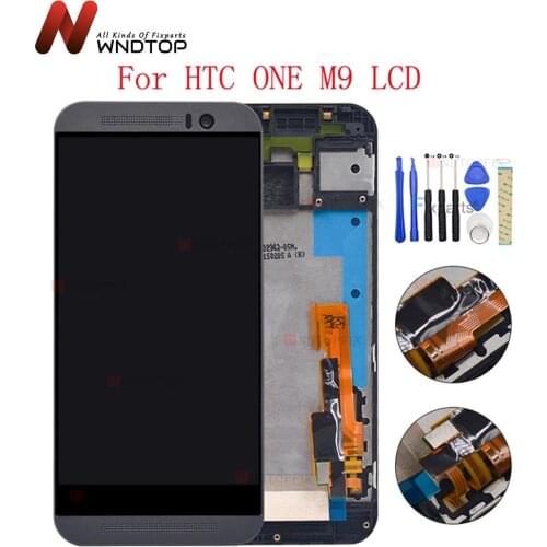 5.0"inch 100% Tested For HTC One M9 LCD Display Touch Screen Digitizer Assembly With Frame Replacement Parts For HTC M9 One Hima