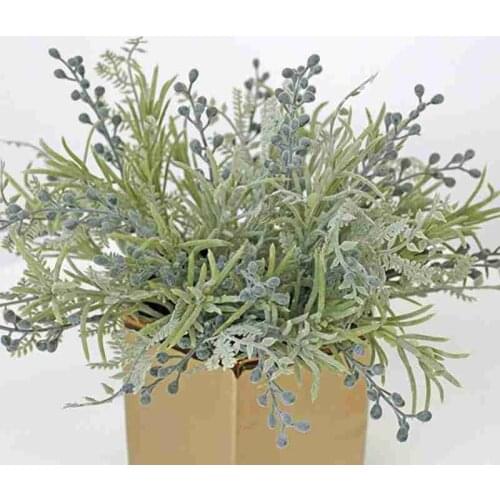 5pcs/lot Plastic Artificial Flowers Berries Bouquet For Home Wedding Decoration Accessories Photo Props Living Room Fake Flowers