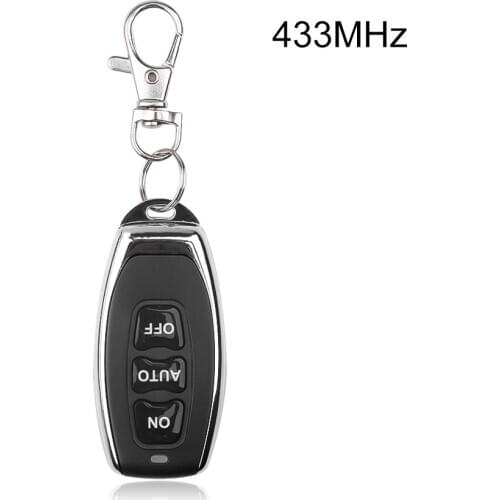 Mini Rf Wireless Remote Controller 433Mhz Fix Code Copy Duplicator Car Garage Electric Door Keychain with Battery 3 Channels