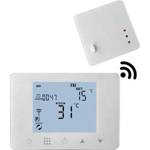 Wireless Thermostat for Gas Boiler Temperature Controller Power By Batteries