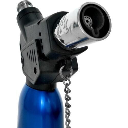 Butane Cigarette Lighter Blue / Black Windproof Jet Flame 1300-C Gas Lighter Outdoor Camping Without gas fuel