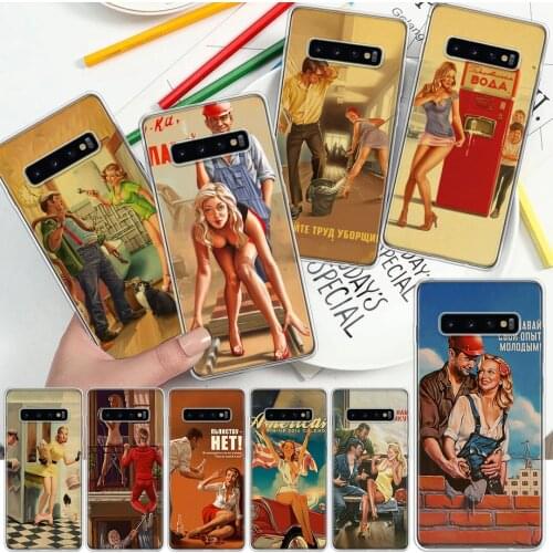 Mixed World War II Sexy Pin up Gir WW2 Phone Case For Samsung Galaxy A51 A71 A70 A50 A40 A30 A21 A20E A10S A41 A01 A6 A7 A8 A9 P