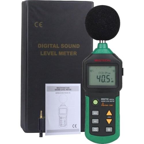 MASTECH MS6700 Industrial Grade LCD Digital Display Digital Sound Level Meter Noise Meter DB Meter Automatic Range 30dB ~ 130dB
