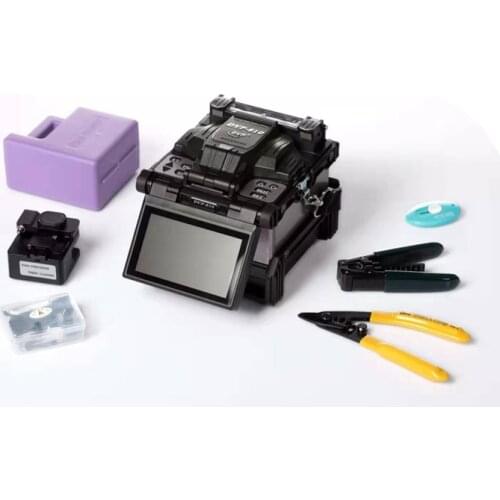 DVP-810 optical fiber fusion splicer DVP 810 FTTH 6 Motors Fiber Optic Splicing Machine English menu