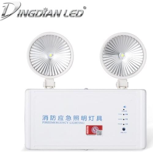 Xtra BrightnessFire Emergency Lighting 3W AC220V power supply safety accidents Fire Emergency Light with Force Start Function