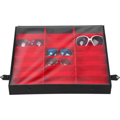 18 Grid Sunglasses Storage Box Organizer Glasses Display Case Stand Eyeglasses Sunglasses Display Case
