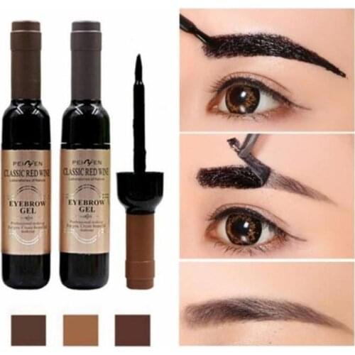 3 Days Last Perfect Waterproof Tattoo Eyebrow Gel Red Wine Tattoo Brow Gel Tint Waterproof Peel Off Dye Eye Brow Gel Cosmetics