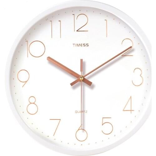 Creative Rose Gold Wall Clock Modern Living Room Bedroom Silent Clocks Wall Watches Home Decor Horloge Murale Reloj De Pared