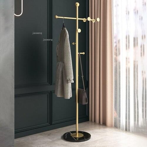 Home Furniture Bathroom Floor Coat Rack Nordic Living Room Bedroom Clothes Racks Simple Modern Balcony Hotel Front Desk Hangers