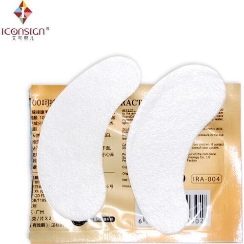 Wholesale Price Zero sensitive 1000 pairs/box Eye pads for eyelash extension gel patches Eye Stickers Collagen and Hyaluronic