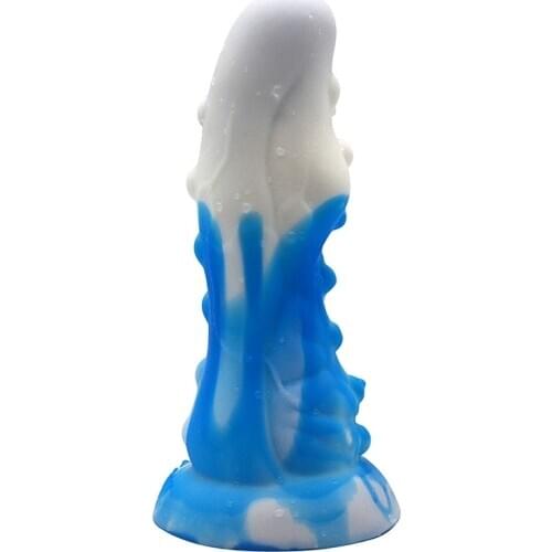 Adult Sex Toy Curved Dildo For G-spot Stimulation Pleasure Happy Bumpy Maturity 6.1 Inch Female Masturbation Silicone Anal Plug