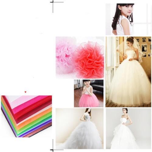 300x160cm Hard Tulle Mesh Fabric For Wedding Dress Cloth Netting Mosquito Net DIY Sewing Pettiskirt Veil Ball Gown Tutu