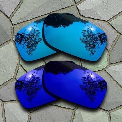 Sky Blue&Violet Blue Sunglasses Polarized Replacement Lenses for Oakley Crankcase