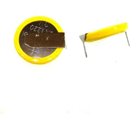 2PCS/LOT CR1220 1220 With 180 degree soldering foot Button Cell Battery /Best quality