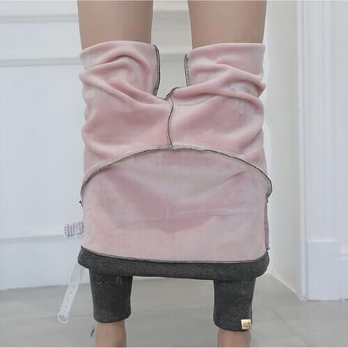 2020 Velvet Thickening Winter Maternity Leggings Pants Clothes For Pregnant Women Warm High Waist Suspender Pregnancy Trousers
