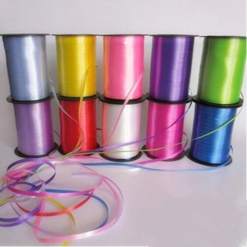 500 Yards Balloon Ribbon Plastic roll for crafts Wedding birthday party Gift Wrapping Christmas cake Decorations red pink gold