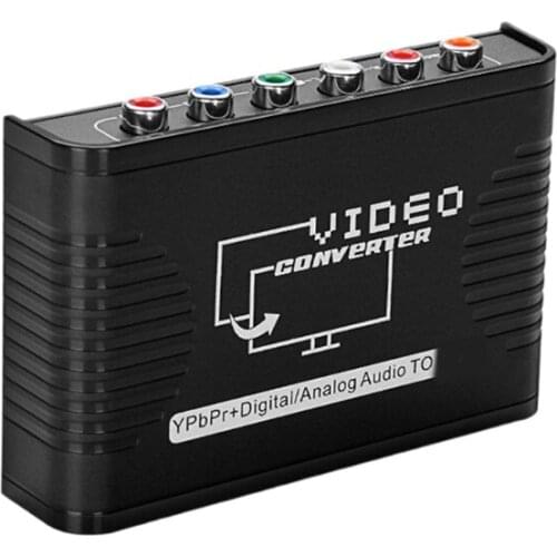 D57C to 1080P Component Video (YPbPr) Scaler Converter Adapter Video Adapter for A-pple TV, PS5, Roku, X-box,etc