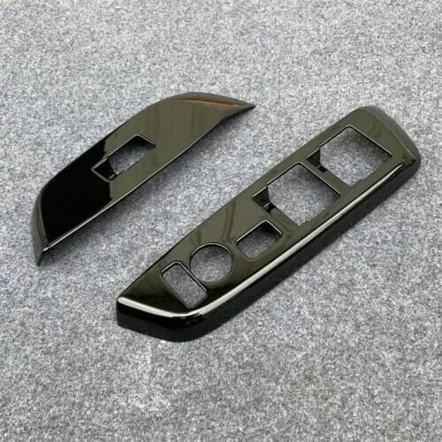 Car Styling Accessories Car Front Door inner Window Glass Lift Switch Control Cover Frame For Mitsubishi ekx Ek X 2019 2020 LHD