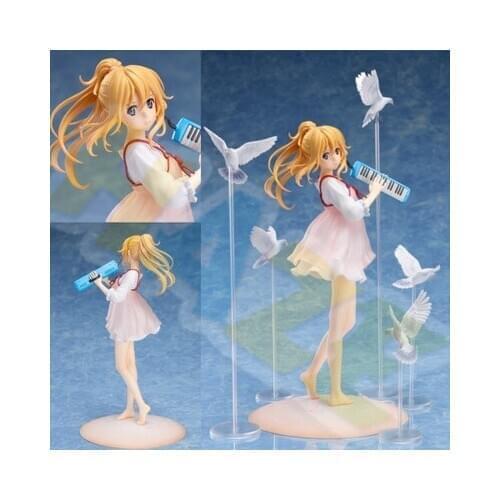 Anime Your Lie in April Kaori Miyazono Plainclothes Ver. Figure Model Toy 21cm