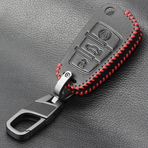 Car Key Fob Flip Folding Remote Leather Cover Case Skin Car-styling for Audi A1 A2 A3 A4 A5 A6 A7 TT Q5 Q7 R8 S6 S3 RS4 RS3 RS6