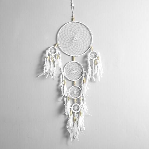 White Large Dreamcatcher Hanging for, Bedroom, Window, Wall, Wedding Party Decorations Décor Ornament