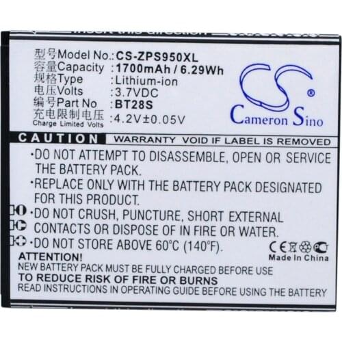 CS 1700mAh / 6.29Wh battery for ZOPO 6470, ZP590 BT28S