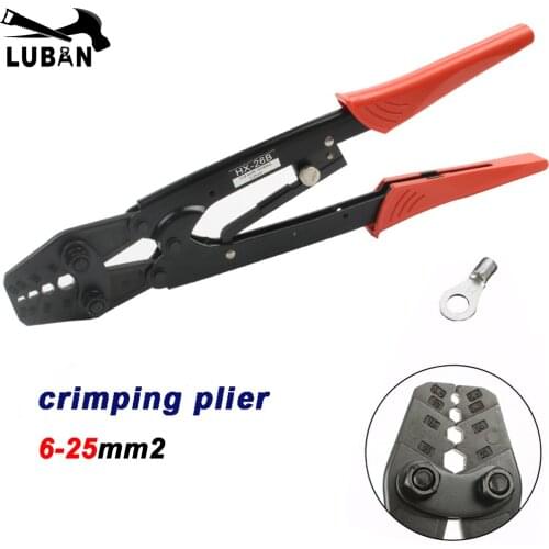 HX-26B JAPANESE STYLE CRIMPING PILER FOR terminal 6-25 mm2 CRIMPING PLIERS RATCHET crimping tools