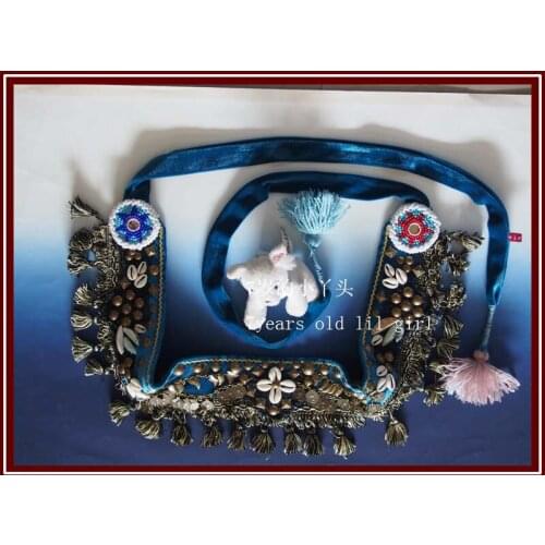 Gothic Tribal belly dance strip Belt hip wrap tribal belly dance bustle belly dance scarf BS33-38