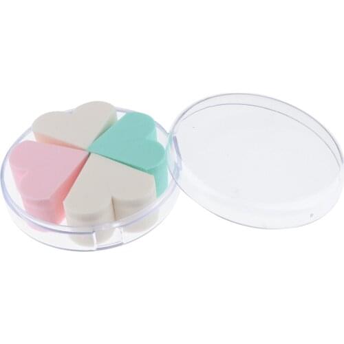 Sponges Puff,8pcs/2set Beauty Makeup Blender Foundation Puff Heart Shape Sponges