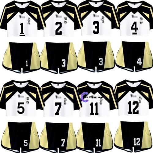 Haikyuu!! Bokuto Kotaro Cosplay Costume Haikyuu Akaashi Keiji Shirt Shorts Sports Uniform Men High School Volleyball Club Women