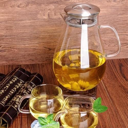 Cold kettle glass high temperature home explosion-proof large-capacity heat-resistant cold pot fruit juice bar pot teabag