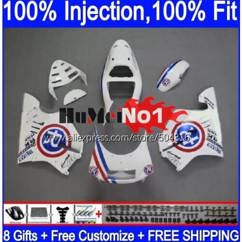 Injection For HONDA NSR250R MC28 1994 1995 1996 1997 1998 1999 133MC.51 NSR 250 250R white blue NSR250 R 94 95 96 97 99 Fairing