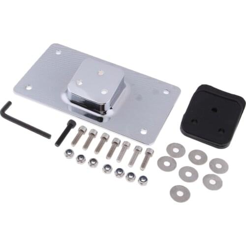 Laydown Tilt License Plate Frame Kit for Harley Sportster Softail 1984-2017