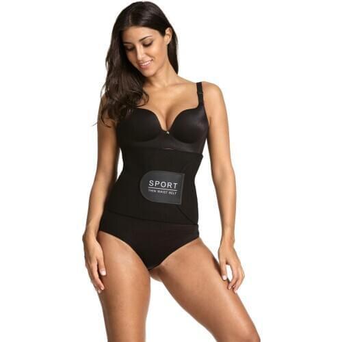 Unisex Shaper Adjustable Fitness Belts Neoprene Waist Cinchers Sweating Body Slimming Underwear Corsets Black Girdles