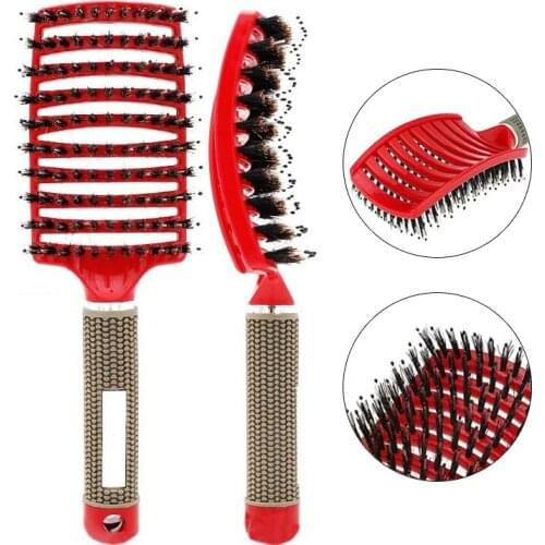 Hair Scalp Massage Comb Hair Brush Women Wet Curly Comb Detangle Hairbrush Professional Hairdresser Hairdressing Styling Tools