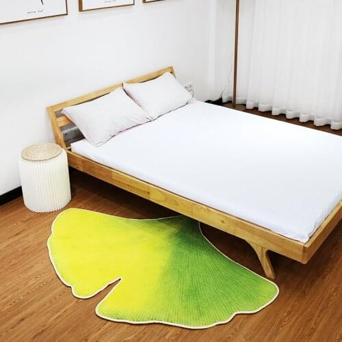 Tree Leaves Carpet Fashion Creative Door Mat Livingroom Bedroom Bed Kitchen Carpet Leaves Printed Play Rug 3D Personality SOFA