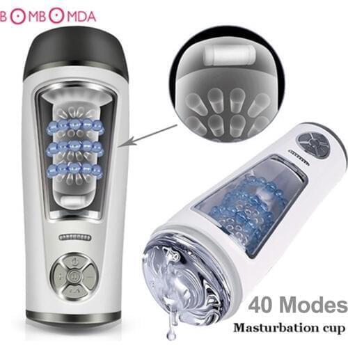 Powerful Automatic High Speed Male Masturbator Strong Suck Sex Machine Penis Massage Size Adjustable Adult Sex Toys for Men