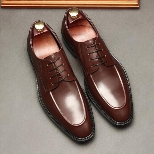 Sipriks Genuine Leather Mens Topsiders Shoes Italian Handmade Dress Shoes Brown Black Wedding Shoes Gents Suits Social Flats 44