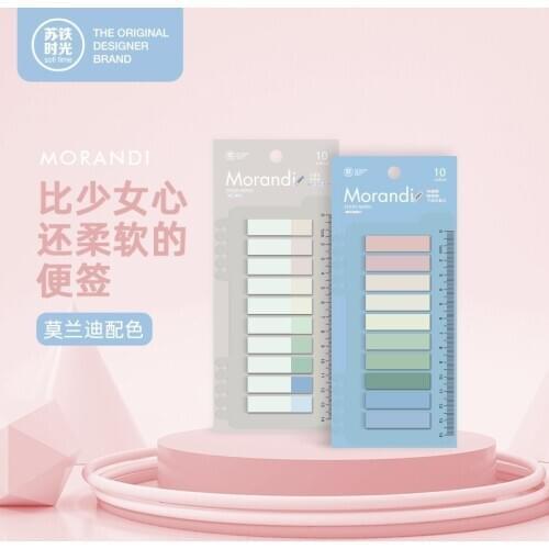 Cute Memo Pad Sticky Notes Set With Ruler To do List Sticky Notes Notepads Office Stationery for School DIY Diary Planner Sticky