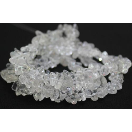 Natural White Rock Crystal Quartz Beads 5-8mm Gravel Shape For Jewelry Making Diy Bracelet Necklace Beads Strand 34'' Wholesale