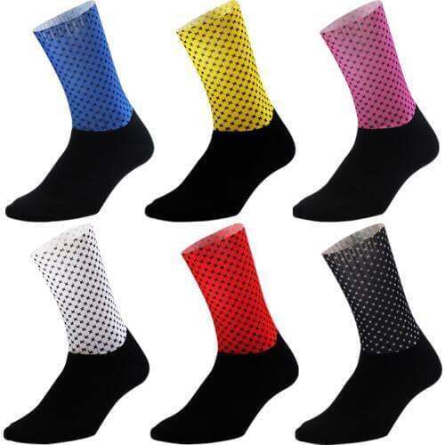 New Silicone non-slip Cycling Socks Men Women Anti Slip Bike Socks Functional Material Bicycle Sports Running Sock