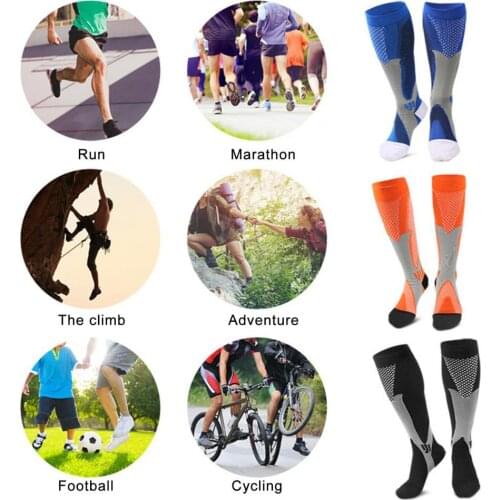 2021 New 1Pair Socks Unisex Comfortable Nylon Sports Cycling Socks Running Outdoor Sports Football Basketball Rugby носки