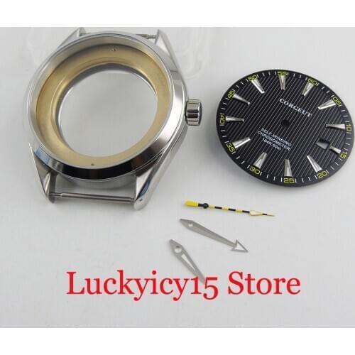 New Stainless Steel Watch Case + 33.5mm Watch Dial + Watch Hand Fit MIYOTA Movement